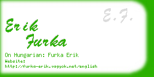 erik furka business card